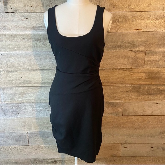 Cynthia Steffe women’s ruched little black dress in size 6 - Picture 2 of 10